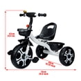 thumbnail image 3 of ALING Kids Tricycles-Toddlers Children Tricycle Stroller Trike 3 Wheel Pedal Bike For 6 Month And Up Boys Girls, Indoor & Outdoor Toddler Tricycle Push Bike With Storage Bin/Basket, 3 of 6