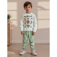thumbnail image 5 of BemeyourBBs Boy Fall Outfits Animal Print Long Sleeve Pullover + Solid Pants Set, 5 of 9