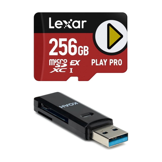 Memory Card Lexar 256GB PLAY PRO Express w/ 2-in-1 USB 3.0