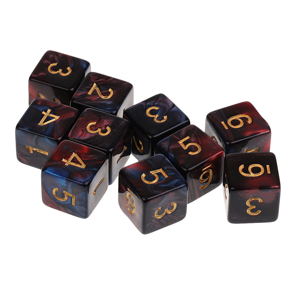 10PCS D12 Sided Dice  Polyhedral Die For Dungeons and Dragons Game Supply 