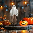 thumbnail image 6 of Halloween Ornaments Ghost Resin Decor Ghost Witch Decorative Ornament Halloween Standing Cute Ghost Statues White Spooky Cute Ghost Statue for Home Decor Indoor Shelf Table Decor, 6 of 6