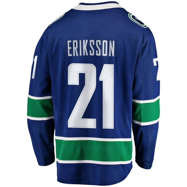 Loui Eriksson Vancouver Canucks NHL Fanatics Breakaway Home Jersey 