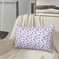 thumbnail image 5 of Pofeuu Lavender Flowers Print Polyester Microfiber Plush Pillowcases, Super Soft and Cozy Pillow Case Covers with Envelop Closure（Pillow core not included）-20"x30", 5 of 6