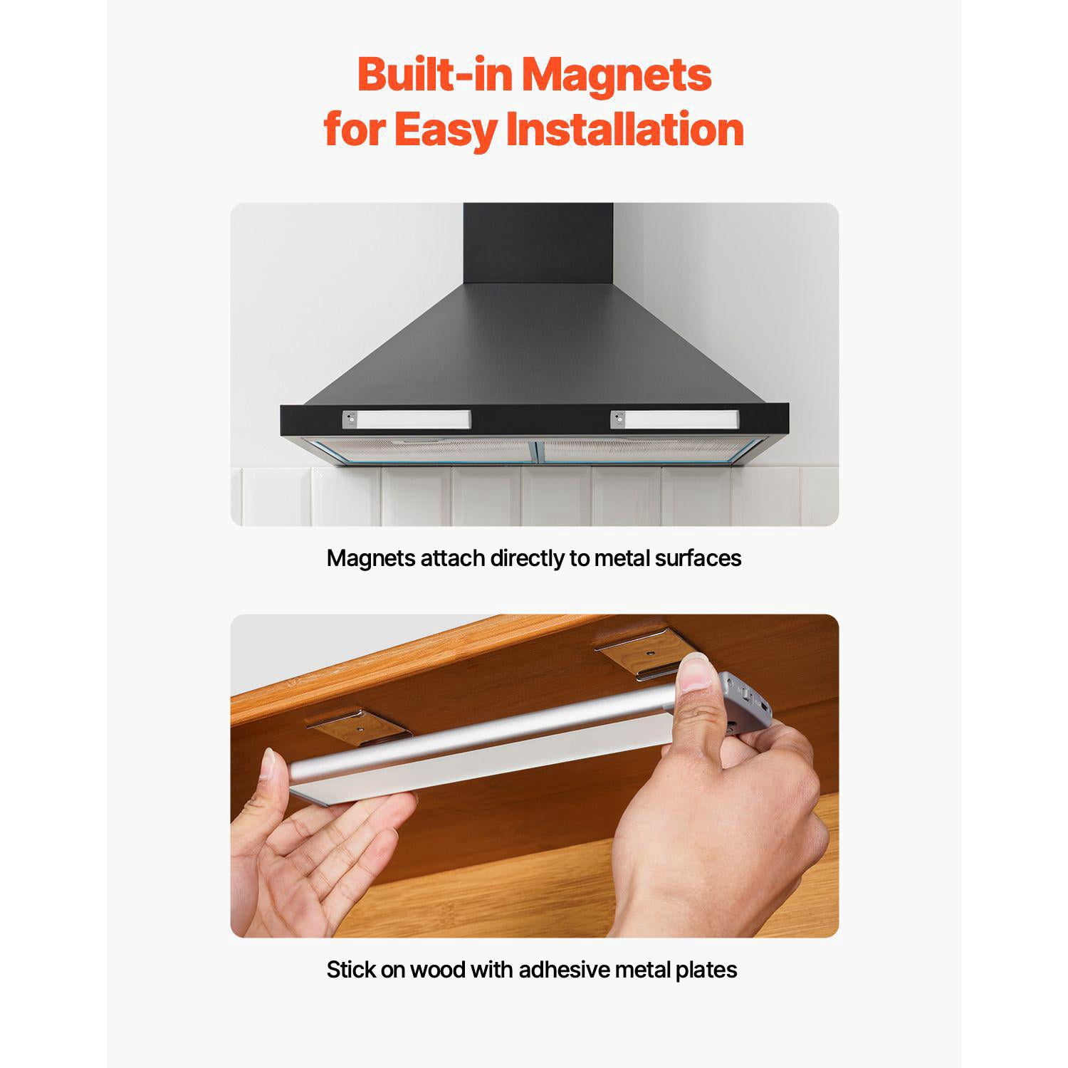68 LED Motion Sensor Under Cabinet Lighting 5 PCS Rechargeable Wireless with Remote Control for Closet Counter Bookshelf Stair Hallway