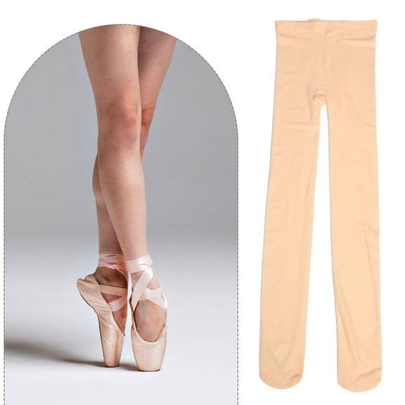 Topbathy 2Pairs Nylon Ballet Tights Socks Breathable Skin Friendly for Women and Girls in Dance Practice