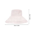 thumbnail image 4 of Sombrero reversible para el sol para mujer, ideal para vacaciones de verano, viajes, playa, pescador., 4 of 7