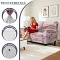 thumbnail image 4 of TSOVTHRID Pink Marble Texture Print Loveseat Couch Covers for 2 Seat Couch Recliner Loveseat Cover with Pockets Washable Stretch Sofa Cover Furniture Protector for Dogs, 4 of 7