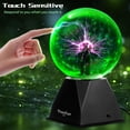 thumbnail image 2 of Bola de plasma Theefun Green Plasma Ball 15 cm Touch & Sound, 2 of 8