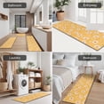 thumbnail image 5 of Yellow Daisy Flower Retro Pattern Kitchen Rugs Sets Of 3,Kitchen Runner Rugs Non Skid Washable,Decorative Kitchen Floor Mats for Kitchen,Sink,Laundry,17"x30"+ 17"x47" + 17"x59", 5 of 6
