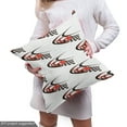 thumbnail image 4 of Ambesonne Cars Fabric by the Yard Upholstery, Formula Race Rally Win, 3 Yards, Scarlet Black White, 4 of 4