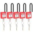 thumbnail image 3 of Lockout Lock, 38mm Nylon Engineered Security Padlock with Tagout Lock, Stop Using Warning Label and Writing Label, for Industrial Site, Suitable Factories, 3 of 7