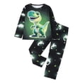thumbnail image 3 of Gubotare Boys Pajamas Planet 100% Cotton Sleepwear Toddler Kids 2 Piece Long Sleeve Pjs 3-10 Years (Green, 2-3 Years), 3 of 3