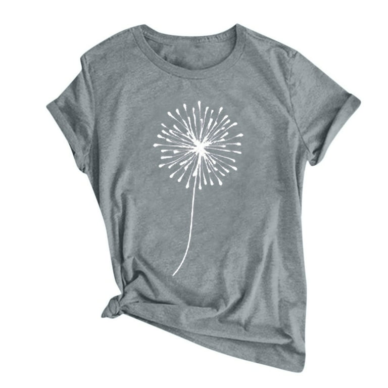 Best Sales Teen Girls Trendy Stuff Summer Tops for Women 2023 T Shirts Graphic Tshirts for Women Graphic Tees Juniors Clothing Shirts for Women Graphic Tees Cute Shirt Ya Dark Gray Walmart