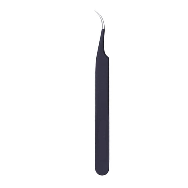 Maytalsory Nail Tweezers Stainless Steel High Precision Pointed End Angle Head Easy to Clean Manicure Sticker Tools Curve Lash Supplies Angle Head