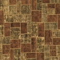 thumbnail image 1 of Ahgly Company Indoor Square Abstract Brown Modern Area Rugs, 4' Square, 1 of 4