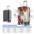 thumbnail image 4 of Vsdgher Colorful Dachshund Art Luggage Cover Suitcase Cover Protector Anti-scratch Suitcase cover Fits 18-32 Inch Luggage(No luggage included)-Medium, 4 of 7