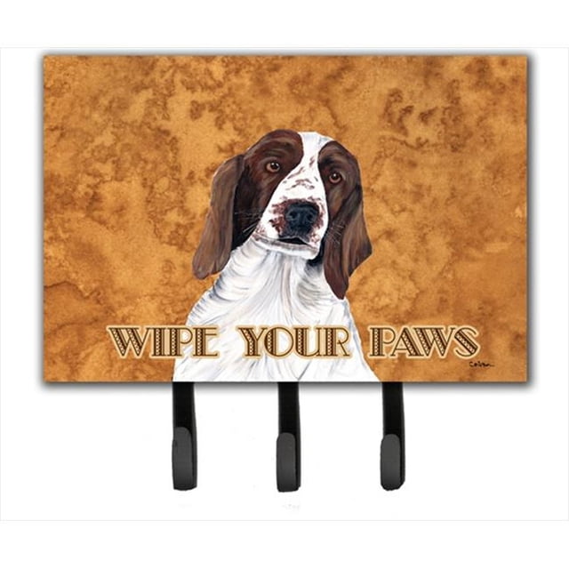 Carolines Treasures SC9131TH68 6 x 9 In. Springer Spaniel Wipe your Paws Leash or Key Holder