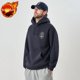 thumbnail image 3 of Sudadera con capucha estampada para hombre de color blanco roto, sudadera negra con capucha de algodón, holgada, de alta calidad, estilo coreano emo, ropa de calle S, 3 of 5