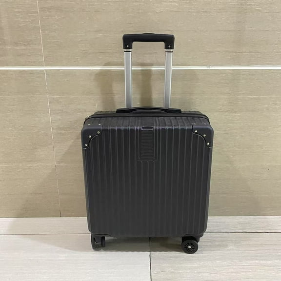 RUIPAI Trunks,Expandable Spinner Luggage Suitcase Lightweight Travel Luggage with Double Spinner Wheels, Carry-On 18 Inch (Black)