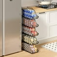 thumbnail image 4 of Organizador de alimentos enlatados Sonyabecca, apilable, paquete de 4, negro, 4 of 9