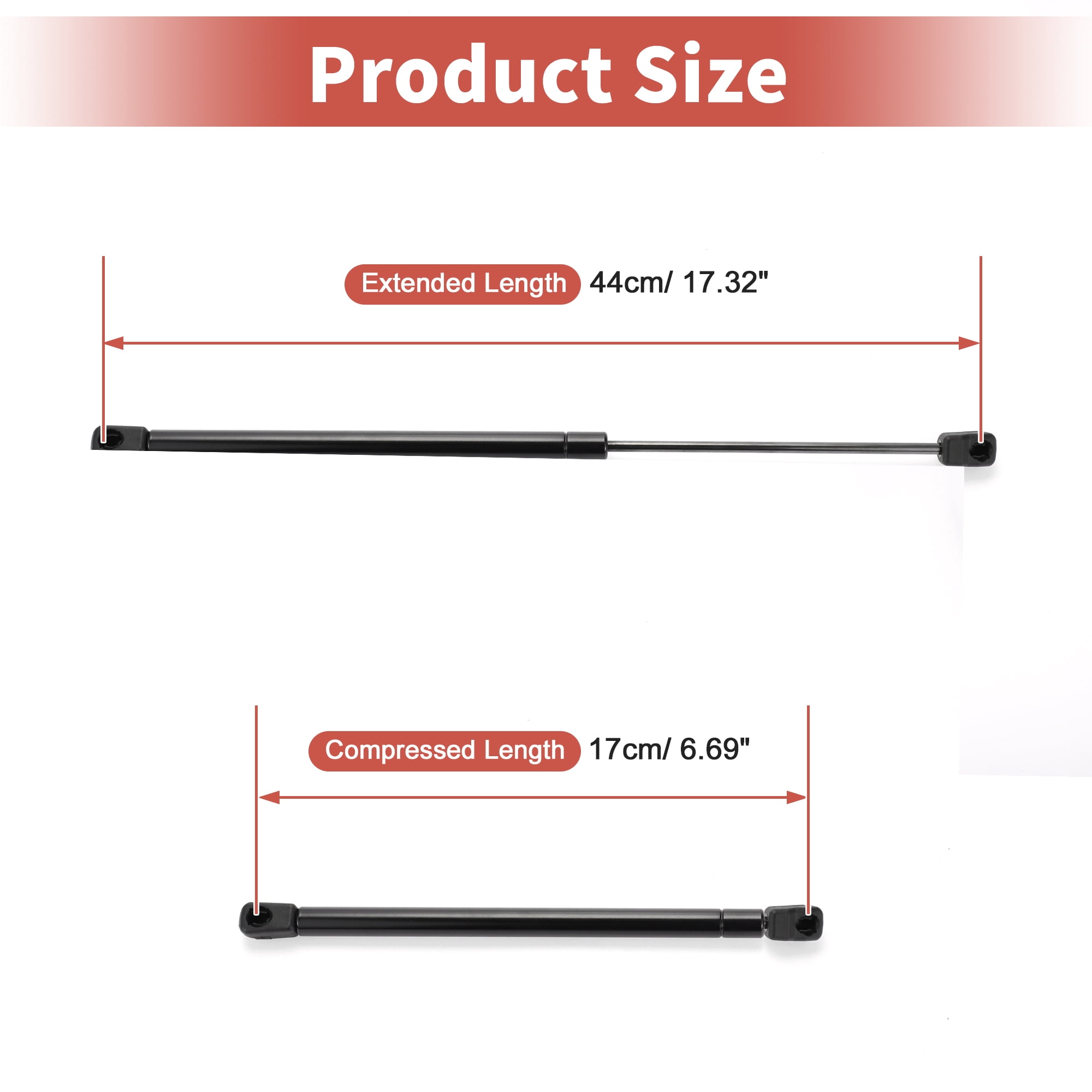 Unique Bargains 2Pcs Rear Window Glass Lift Gas Struts for Toyota Matrix 2003-2008