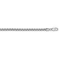 thumbnail image 4 of 14K White Gold 3.6mm Hollow Round Box Chain Necklace Size 26, 4 of 4