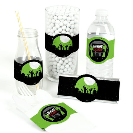 Zombie Zone Diy Party Supplies Halloween Or Birthday Zombie
