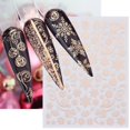 thumbnail image 2 of Pegatinas de copos de nieve para manicura, láminas de decoración navideña, láser bronceado, oro rosa, diseño de uñas, deslizador de Año Nuevo, 2022, 2 of 4