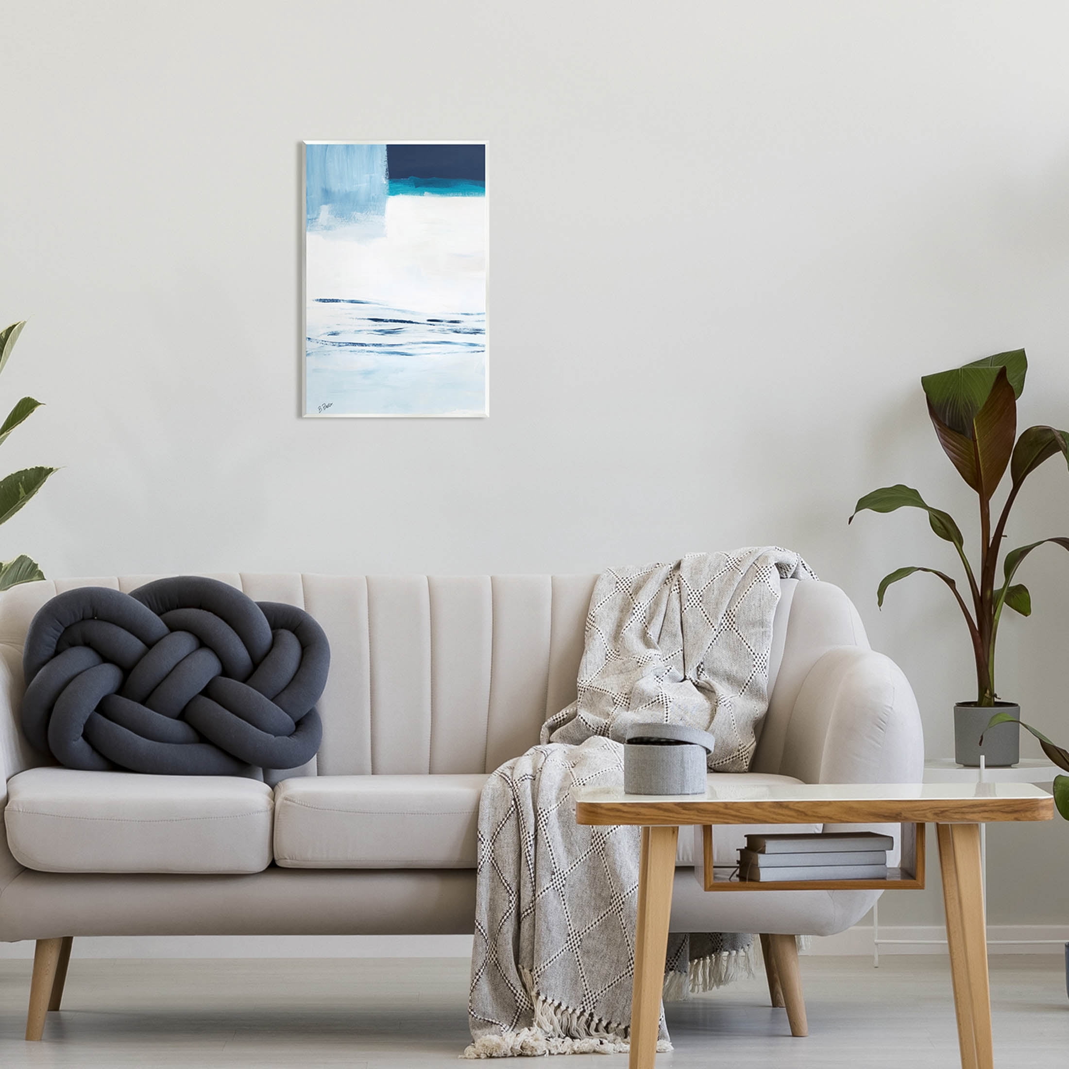 Stupell Industries Abstract Layered Winter Landscape Painting Unframed Art Print Wall Art, Design by Bronwyn Baker