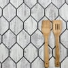 Abolos- Nature Honeycomb 3.5" x 5.13" Glass Subway Tile in Birchwood Gray/Tan (2.6sqft / 5pc Box)