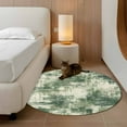 thumbnail image 2 of Round Rug 4Ft Washable Non-Slip, Sage Green Ombre Circle Area Rugs for Living Room Bedroom, Gradient Abstract Art Vintage Indoor Floor Mats Carpet Runner for Home Decor Aesthetic, 2 of 8