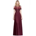 thumbnail image 1 of Pinkbridesrobe de Demoiselle d'Honneur, Manches Courtes, Tenue de Fête, Robe de Soirée, Robe de Soirée pour Femmes, 1 of 5