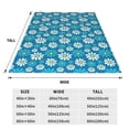 thumbnail image 3 of Honeii Daisies Flowers Print Fleece Blanket - Throw Blanket for Bed, Sofa, Couch, Camping, and Travel , Microplush Ultra Soft Warm Blanket-50"x40", 3 of 7