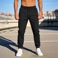 thumbnail image 6 of LIaqionyy Mens Pants Elastic Waist Lightweight Drawstring Casual Hiking Workout Athletic Joggers with Pockets, 6 of 8