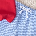 thumbnail image 3 of Kogui Baby Boy Clothes Newborn Summer Infant Toddler Baby Boy Birthday Outfit Short Sleeve Birthday Shirt Shorts Summer Outfit 2T 3T (Red,2-3 Years), 3 of 4