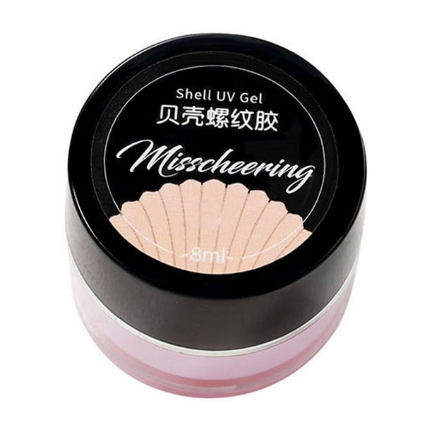 Esmalte de uñas en gel de 8ml con efecto perla y destellos nacarados, tono 02 - Ideal para diseño de uñas profesional o uso en casa. Secado rápido con lámpara UV, efecto duradero y brillo