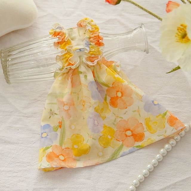 Zhuge Vestido para cachorro, bonito vestido de princesa para gato, falda para perro para perros pequeños, A148, M