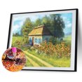 thumbnail image 1 of Cuadros Decorativos 5D DIY diamante pintura casa de pueblo taladro redondo completo mosaico arte imagen Kits Tmvgtek embutido en tela, 1 of 9