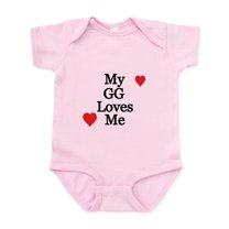 CafePress - My GG Loves Me Body Suit - Baby Light Bodysuit, Size Newborn - 24 Months