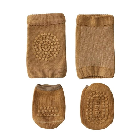 

Nokiwiqis Baby Floor Socks Suit Solid Color Nonslip Room Socks + Knee Pads