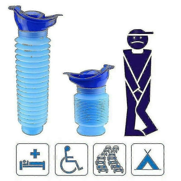 Portable Emergency Urinal For Men And Women - 750ml Travel Camping Car Toilet Pee Bottle