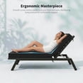 thumbnail image 5 of Snubbull Outdoor Chaise Lounge Cushions, with High-Density Foam, Ties Waterproof & Fade Resistant for Lawn and Pool Lounge Chairs, 72x21x4 inch, Black, 5 of 9