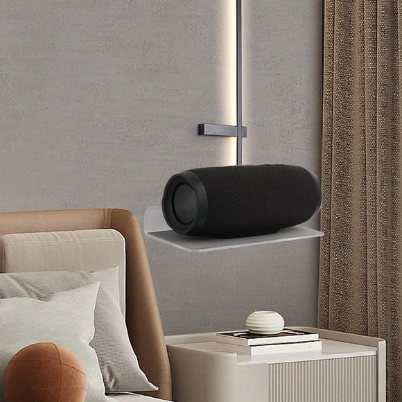 Soporte de altavoz Estante de almacenamiento montado en la pared Duradero Fácil de instalar Soportes universales para altavoces Soportes Estante para Blanco Hugo Soporte de montaje en pared