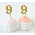 thumbnail image 1 of Darling Souvenir, Number 9 Birthday Year Cupcake Toppers, Birthday/ Anniversary Party Dessert Decorations - Pack Of 20, 1 of 3