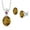 Whiskey||Whiskey||Red, variant on 925 Sterling Silver Whiskey Quartz and Red Created Ruby Pendant and Earrings Jewelry Set for Women (5.05 Cttw, Gemstone Birthstone, Oval 11X9MM and 8X6MM with 18 inch Silver Chain)