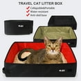thumbnail image 4 of Travel Cat-Litter Box Collapsible Portable Litter Carry Box Lightweight Waterproof Universal for Small Medium-Cats|3 Optional, 4 of 8
