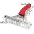 thumbnail image 2 of Pet Dog Grooming Extra Large Rake Comb Detangling Tool Beauty Comb For Medium Sized Dogs German Shepherd Golden Retriever Husky, 2 of 5
