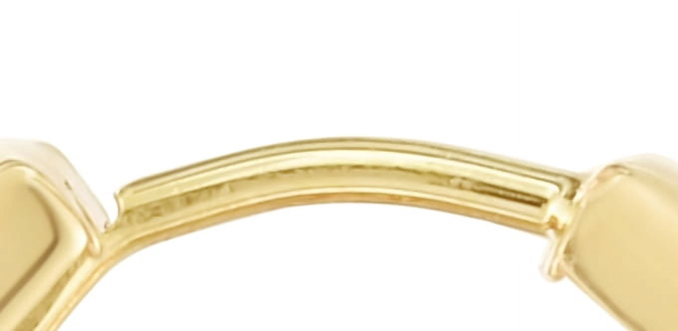 Brilliance 14KT Yellow Gold High Polished Huggies Earrings for Adults