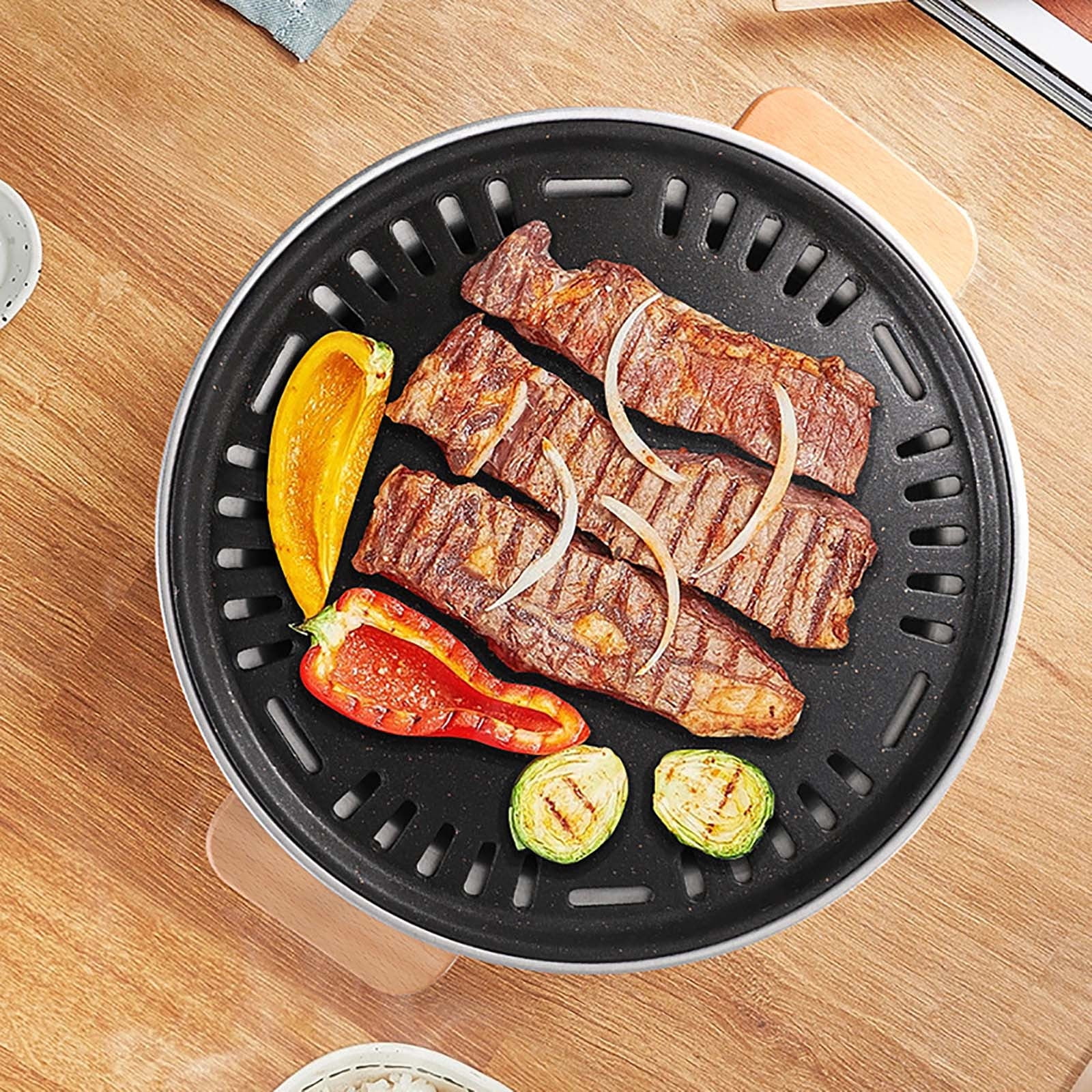 Vikakiooze Charcoal Bbq Grill Round for Outdoor Cooking, Outdoor Camping Charcoal Barbecue Stove Household Small Multifunctional Barbecue Rack Heating Stove,Home Clearance