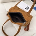 thumbnail image 2 of Bolso bandolera Bolso cruzado de pana de gran capacidad, bolsos de mensajero para mujer, bolsos de compras portátiles simples e informales a la moda para vacaciones de fin de semana, 2 of 9